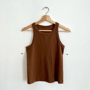 lululemon | Align Waist-Length Racerback Tank Top in Roasted Brown | Size 6